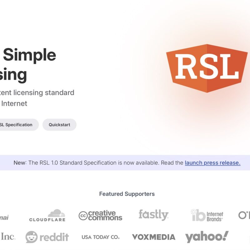 Neuer RSL Standard 1.0 für KI-Suche