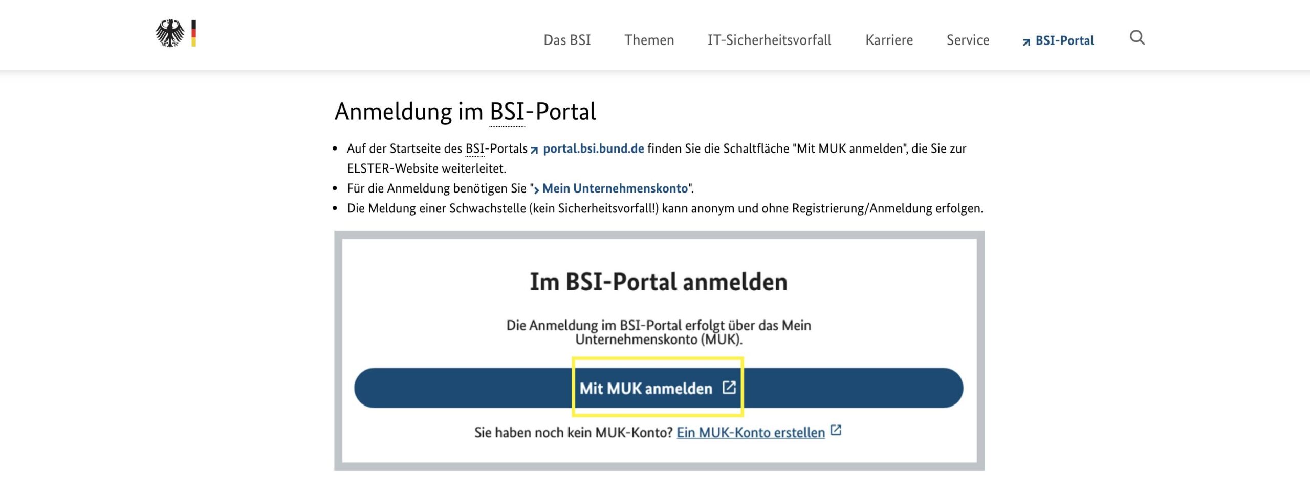 NIS-2 Registrierung beim BSI