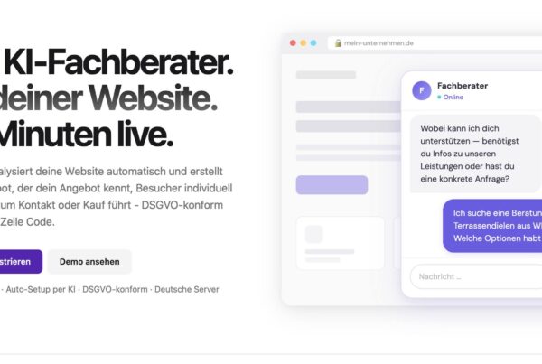 DSGVO-konforme KI-Chatbot Lösung von Fachagent.com
